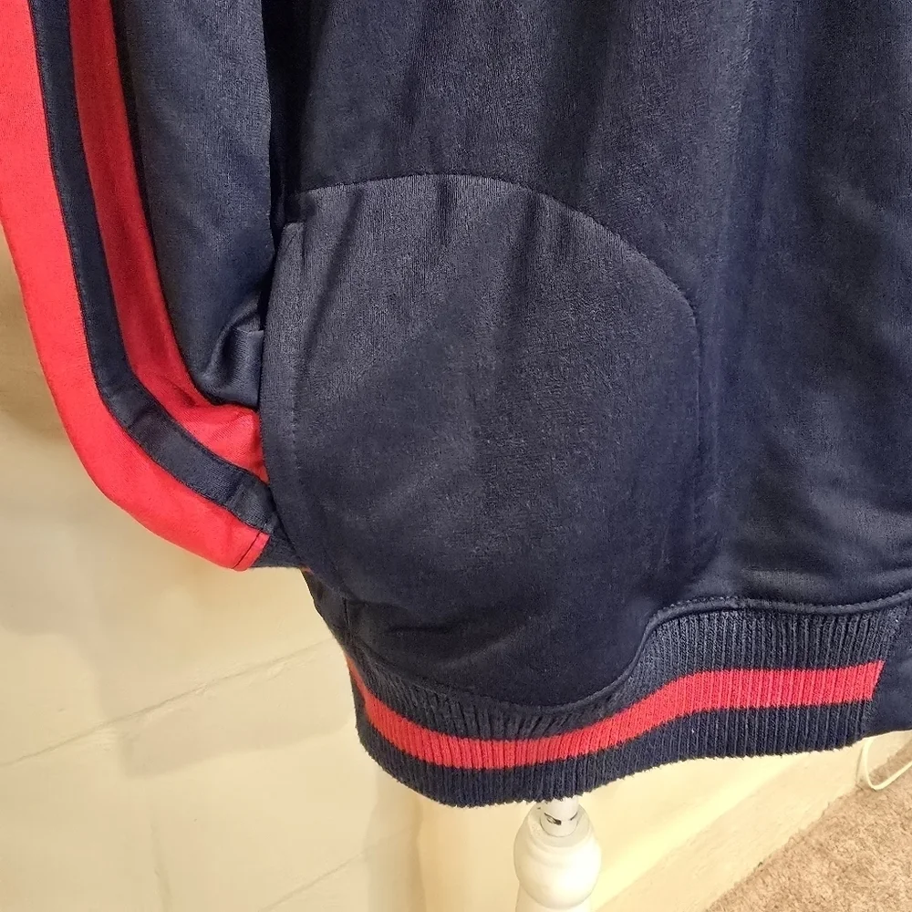 Nike Boston Red Sox Track Jacket Youth Sz XL Navy Red MLB Logo Full Zip Pockets.
